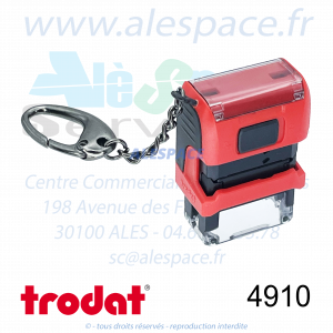 TRODAT - 4910 MONTURE TAMPON PRINTY 4.0 PORTE-CLÉS - Réf 53066 - Photo 002