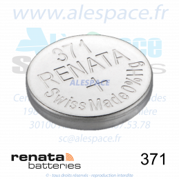 RENATA 371 MP - SR920SW - Pile de montre 1,55V - Photo 001