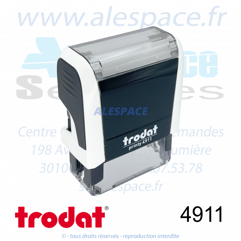 TRODAT - 4911 MONTURE TAMPON PRINTY 4.0 - BLANC - Réf 43028 - Photo 001 TRODAT - 4911 MONTURE TAMPON PRINTY 4.0 - BLANC - Réf 43028 - Photo 001
