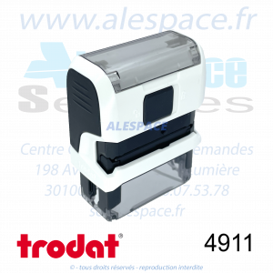 TRODAT - 4911 MONTURE TAMPON PRINTY 4.0 - BLANC - Réf 43028 - Photo 002