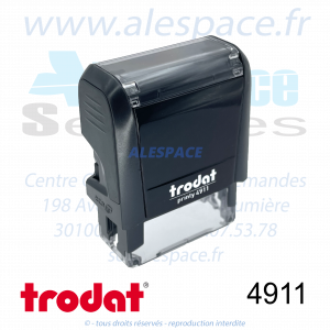TRODAT - 4911 MONTURE TAMPON PRINTY 4.0 - NOIR - Réf 43070 - Photo 001 