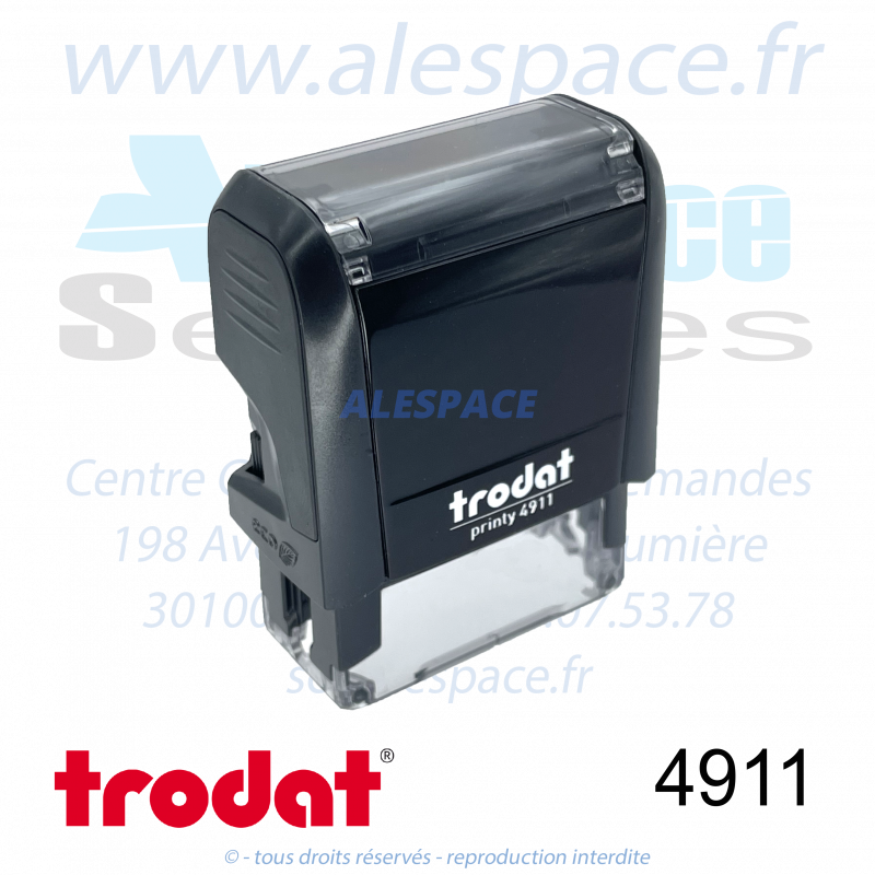 TRODAT - 4911 MONTURE TAMPON PRINTY 4.0 - NOIR - Réf 43070 - Photo 001 TRODAT - 4911 MONTURE TAMPON PRINTY 4.0 - NOIR - Réf 43070 - Photo 001
