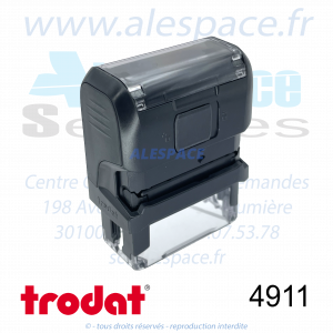 TRODAT - 4911 MONTURE TAMPON PRINTY 4.0 - NOIR - Réf 43070 - Photo 002 