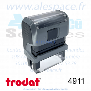 TRODAT - 4911 MONTURE TAMPON PRINTY 4.0 - GRIS - Réf 43079 - Photo 002 
