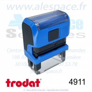 TRODAT - 4911 MONTURE TAMPON PRINTY 4.0 - BLEU - Réf 43083 - Photo 002