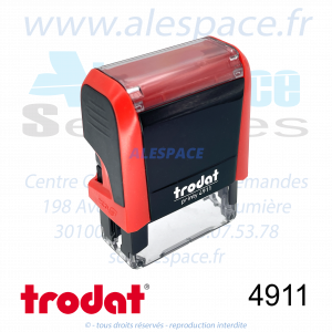 TRODAT - 4911 MONTURE TAMPON PRINTY 4.0 - ROUGE - Réf 43086 - Photo 001 