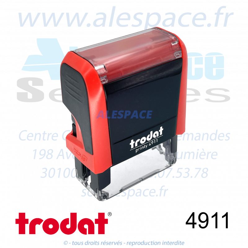TRODAT - 4911 MONTURE TAMPON PRINTY 4.0 - ROUGE - Réf 43086 - Photo 001 TRODAT - 4911 MONTURE TAMPON PRINTY 4.0 - ROUGE - Réf 43086 - Photo 001