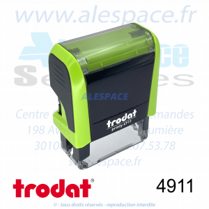 TRODAT - 4911 MONTURE TAMPON PRINTY 4.0 - VERT - Réf 43115 - Photo 001 