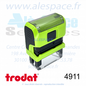 TRODAT - 4911 MONTURE TAMPON PRINTY 4.0 - VERT - Réf 43115 - Photo 002 