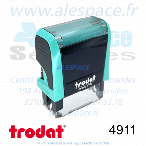 TRODAT - 4911 MONTURE TAMPON PRINTY 4.0 - TURQUOISE - Réf 121174 - Photo 001 