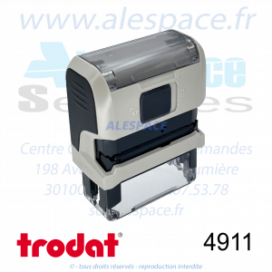TRODAT - 4911 MONTURE TAMPON PRINTY 4.0 - TAUPE - Réf 121180 - Photo 002