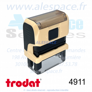 TRODAT - 4911 MONTURE TAMPON PRINTY 4.0 - PASTEL PÊCHE - Réf 179560 - Photo 002 