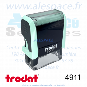 TRODAT - 4911 MONTURE TAMPON PRINTY 4.0 - PASTEL VERT - Réf 179596 - Photo 001 