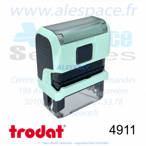 TRODAT - 4911 MONTURE TAMPON PRINTY 4.0 - PASTEL VERT - Réf 179596 - Photo 002 
