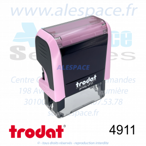 TRODAT - 4911 MONTURE TAMPON PRINTY 4.0 - PASTEL ROSE - Réf 179598 - Photo 001 