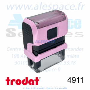TRODAT - 4911 MONTURE TAMPON PRINTY 4.0 - PASTEL ROSE - Réf 179598 - Photo 001 