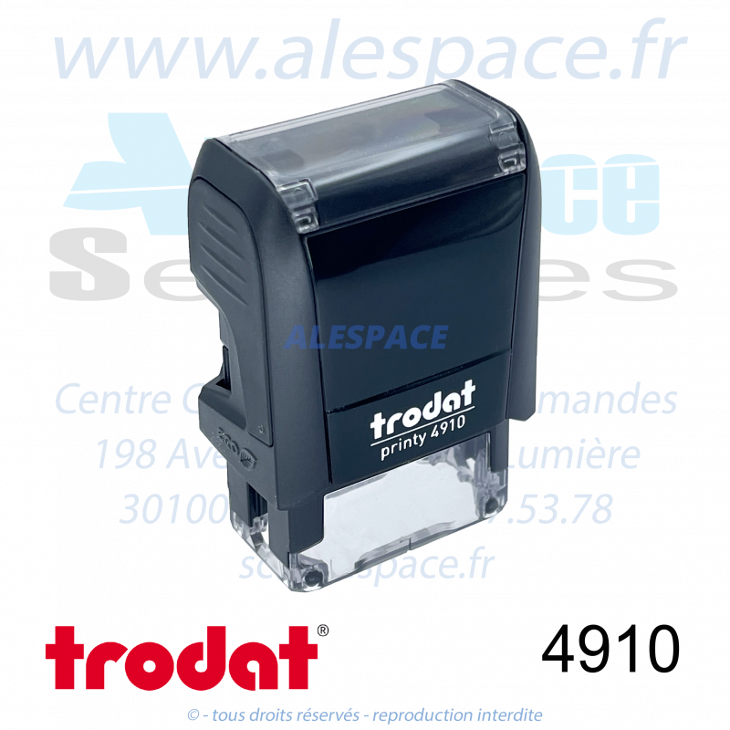 TRODAT - 4910 MONTURE TAMPON PRINTY 4.0 - NOIR - Réf. 47475 - Photo 001 TRODAT - 4910 MONTURE TAMPON PRINTY 4.0 - NOIR - Réf. 47475 - Photo 001