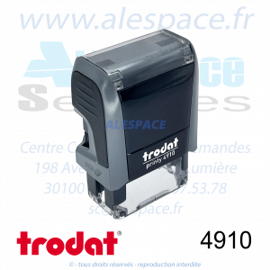 TRODAT - 4910 MONTURE TAMPON PRINTY 4.0 - GRIS - Réf. 53085 - Photo 001