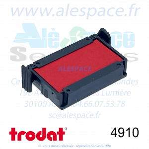 TRODAT - 4910 MONTURE TAMPON PRINTY 4.0 - ROUGE ENCREUR ROUGE - Réf. 53148 - Photo 003