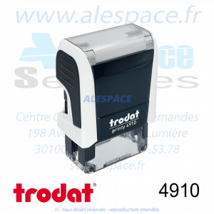 TRODAT - 4910 MONTURE TAMPON PRINTY 4.0 - BLANC - Réf. 53152 - Photo 002