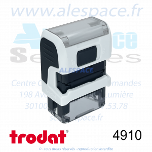 TRODAT - 4910 MONTURE TAMPON PRINTY 4.0 - BLANC - Réf. 53152 - Photo 001