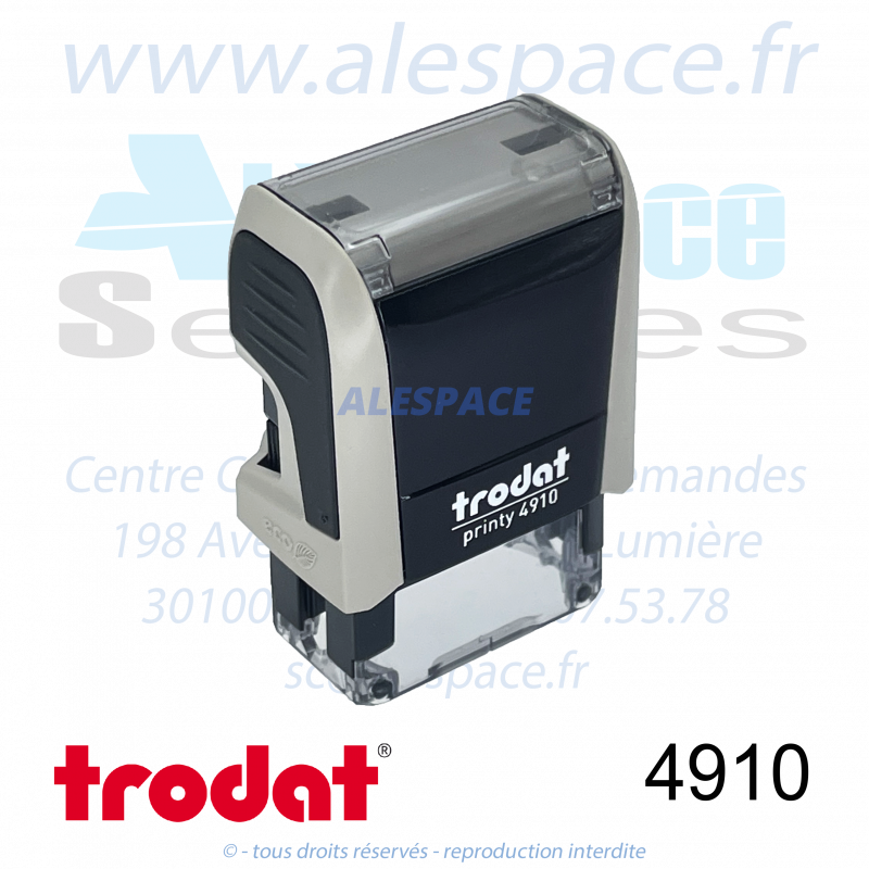 TRODAT - 4910 MONTURE TAMPON PRINTY 4.0 - TAUPE - Réf. 121179 - Photo 001 TRODAT - 4910 MONTURE TAMPON PRINTY 4.0 - TAUPE - Réf. 121179 - Photo 001
