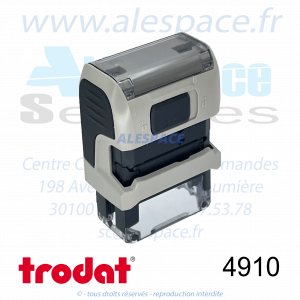 TRODAT - 4910 MONTURE TAMPON PRINTY 4.0 - TAUPE - Réf. 121179 - Photo 002