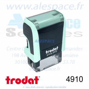 TRODAT - 4910 MONTURE TAMPON PRINTY 4.0 - PASTEL VERT - Réf. 191705 - Photo 001