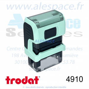 TRODAT - 4910 MONTURE TAMPON PRINTY 4.0 - PASTEL VERT - Réf. 191705 - Photo 002