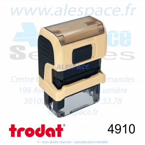TRODAT - 4910 MONTURE TAMPON PRINTY 4.0 - PASTEL PÊCHE - Réf. 191707 - Photo 002