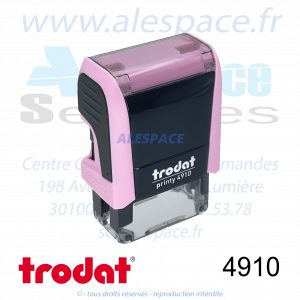 TRODAT - 4910 MONTURE TAMPON PRINTY 4.0 - PASTEL ROSE - Réf. 191708 - Photo 001