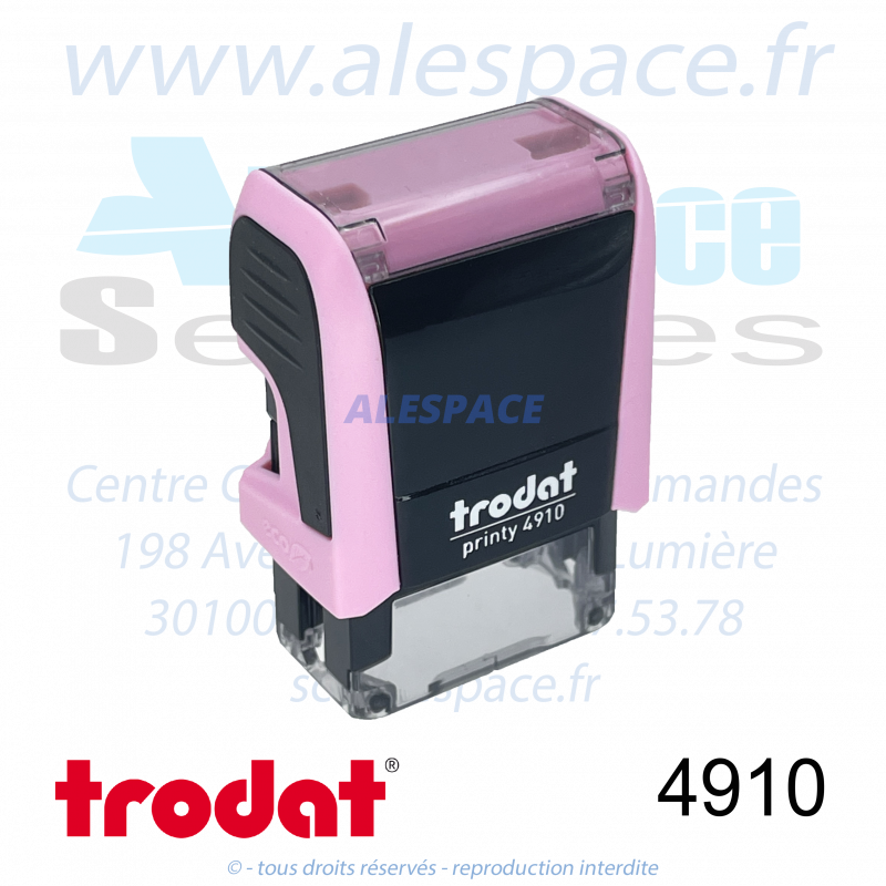 TRODAT - 4910 MONTURE TAMPON PRINTY 4.0 - PASTEL ROSE - Réf. 191708 - Photo 001 TRODAT - 4910 MONTURE TAMPON PRINTY 4.0 - PASTEL ROSE - Réf. 191708 - Photo 001