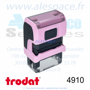 TRODAT - 4910 MONTURE TAMPON PRINTY 4.0 - PASTEL ROSE - Réf. 191708 - Photo 002