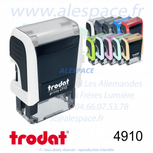 TRODAT - 4910 MONTURE TAMPON PRINTY 4.0 - GAMME - Photo 003