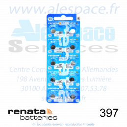 RENATA 397 MP - SR726SW - Pile de montre 1,55V - Blister x10 Piles - Photo 001