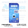 RENATA CR1025 SC - Pile bouton Lithium - 3V - Photo 001