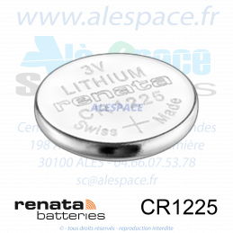 RENATA CR1225 SC - Pile bouton Lithium - 3V - Boîte x10 Piles - Photo 004