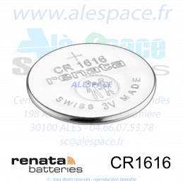 RENATA CR1616 SC - Pile bouton Lithium - 3V - Boîte x10 Piles - Photo 004