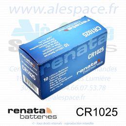 RENATA CR1025 SC - Pile bouton Lithium - 3V - Boîte x10 Piles - Photo 002