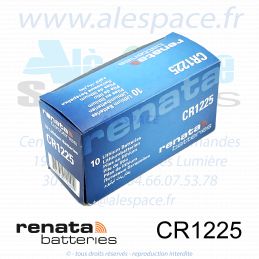 RENATA CR1225 SC - Pile bouton Lithium - 3V - Boîte x10 Piles - Photo 002