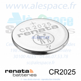 RENATA CR2025 MFR SC - Pile bouton Lithium - 3V - Boîte x10 Piles - Photo 003