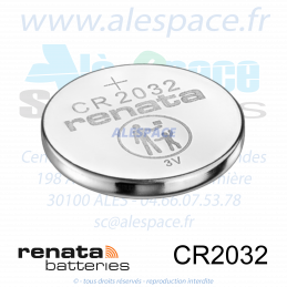 RENATA CR2032 MFR SC - Pile bouton Lithium - 3V - Boîte x10 Piles - Photo 004