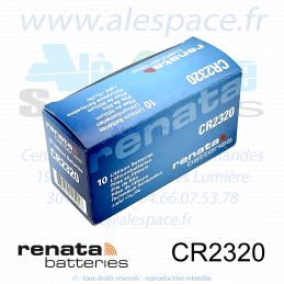 RENATA CR2320 SC - Pile bouton Lithium - 3V - Boîte x10 Piles - Photo 001