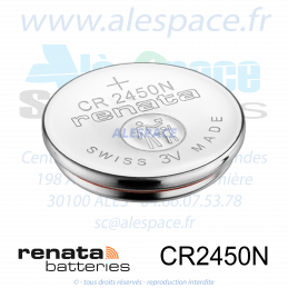 RENATA CR2450N SC - Pile bouton Lithium - 3V - Boîte x10 Piles - Photo 004