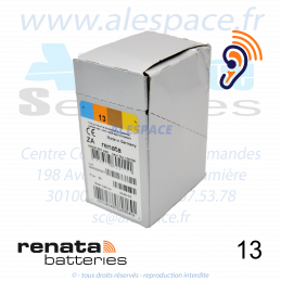 RENATA ZA13 DP6 - PR48 - Piles Zinc-Air - 1.45V - Boîte x60 Piles - Photo 002