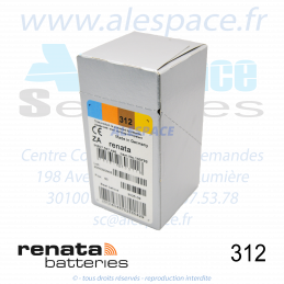 RENATA ZA312 DP6 - PR41 - Piles Zinc-Air - 1.45V - Boîte x60 Piles - Photo 002
