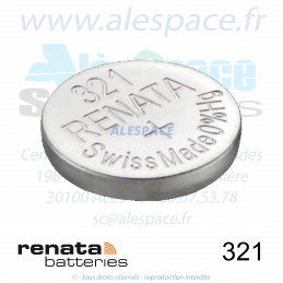 RENATA 321 MP - SR616SW - Pile de montre 1,55V - Blister x10 Piles - Photo 002