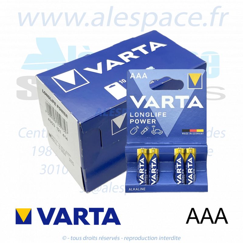 VARTA LONGLIFE POWER - AA LR6 - Pile alcaline - 1,5V - Boite x80 Piles - Photo 001 VARTA LONGLIFE POWER - AA LR6 - Pile alcaline - 1,5V - Boite x80 Piles - Photo 001