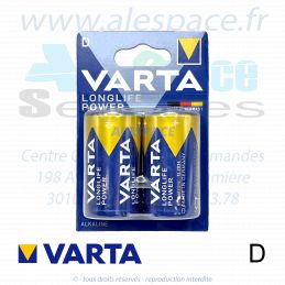 VARTA LONGLIFE POWER - D LR20 - Pile alcaline- 1,5V - Blister x2 Piles - Photo 001