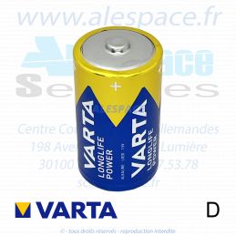 VARTA LONGLIFE POWER - D LR20 - Pile alcaline- 1,5V - Blister x2 Piles - Photo 002